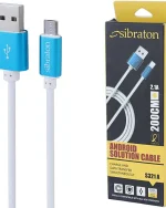 کابل میکرو یو اس بی 2.1 آمپر سیبراتون S321A طول 2 متر