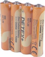 باتری قلمی دیتکس Detex+ Zinc Carbon 1.5V AA چهار عددی