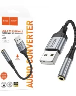 مبدل AUX OTG به USB-A هوکو مدل LS36
